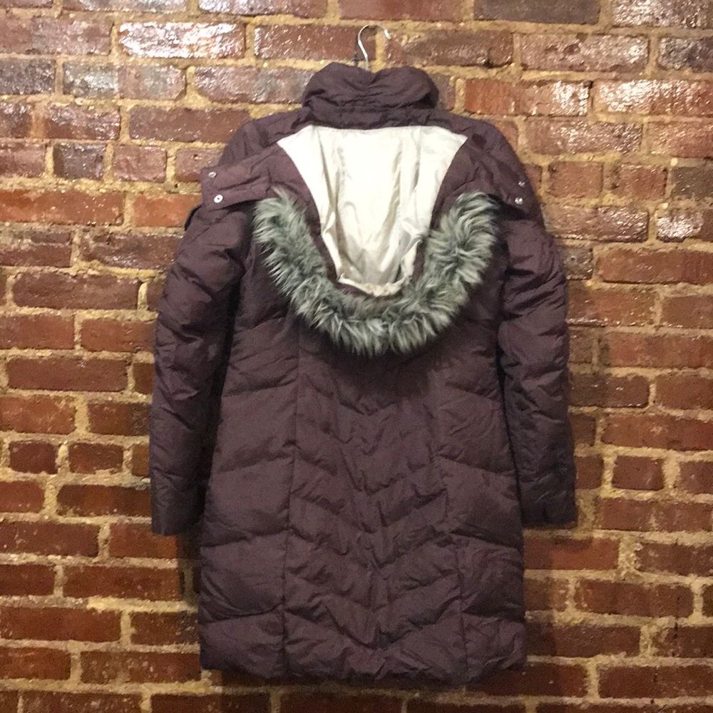 XS Eddie Bauer Sun Balley Down Parka in Dark Plum